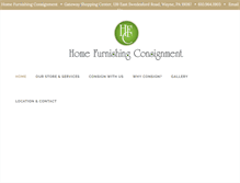 Tablet Screenshot of hfconsignment.com